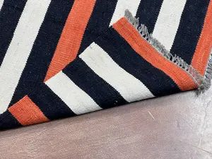 New Orange Afghanistan Modern Kelim 8' X 10'