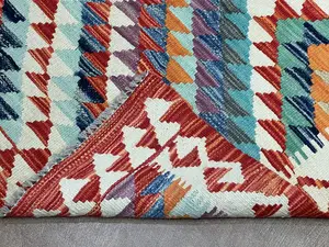 New Multi Afghanistan Modern Maimana Kelim 2'-6"x4'