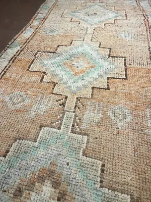 New Orange Turkey Oushak Runner