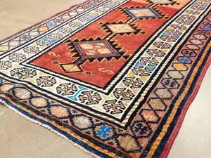 New Red Turkey Kazak Runner