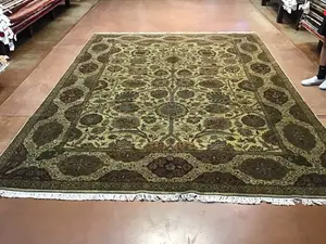 New Green India Indo Tabriz 9' X 12'