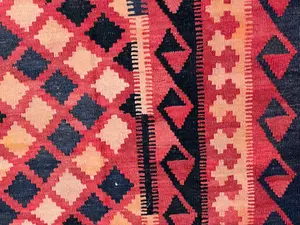 New Red Afghanistan Maimana Kelim 10' X 14'