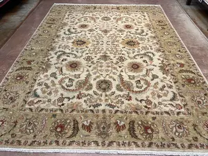 New Ivory India Indo Tabriz 9' X 12'