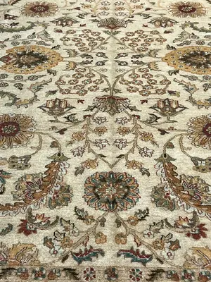 New Ivory India Indo Tabriz 9' X 12'