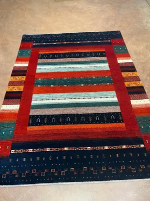 New Red Persian Gabbeh 5'-6"x8'