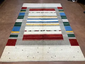 New Ivory Persian Gabbeh 6' X 9'