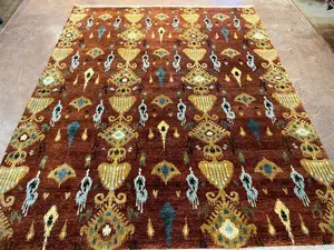New Rust India Ikat 8' X 10'