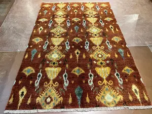 New Rust India Ikat 6' X 9'