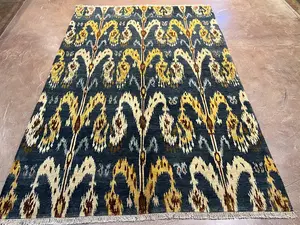 New Grey India Ikat 6' X 9'