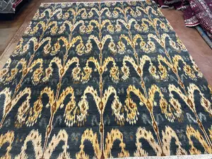 New Grey India Ikat 9' X 12'