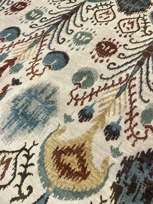 New Ivory India Ikat 6' X 9'