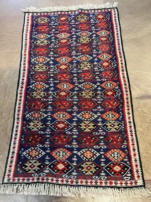 New Navy Turkey Kelim 3' X 5'