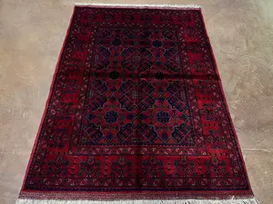 New Red Afghanistan Khal Mohammadi 4' X 6'