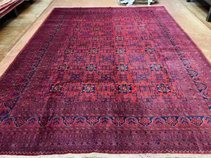 New Red Afghanistan Khal Mohammadi 9' X 12'