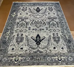 New Grey Afghanistan Modern Tribal 5' X 7'
