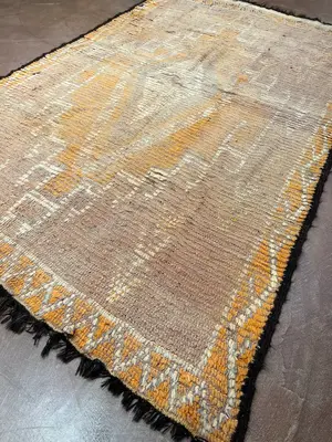 Vintage Orange Morocco Boujaad 5'-6"x8'