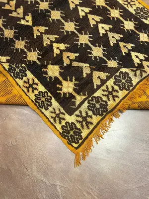 Vintage Brown Morocco Taznacht 5' X 7'