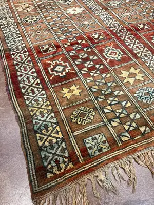 Vintage Rust Morocco Boujaad 6' X 9'