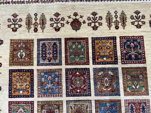 New Ivory Afghanistan Luri Gabbeh 5' X 7'