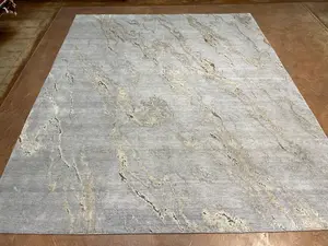 New Grey India Modern Art Collection 8' X 10'
