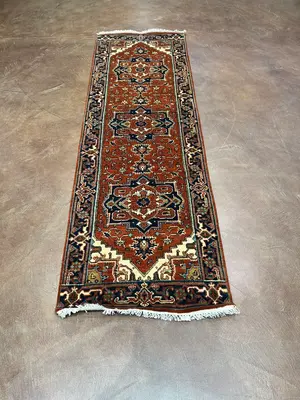 New Rust India Indo Heriz Runner