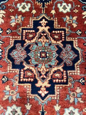 New Rust India Indo Heriz Runner