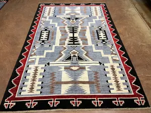New Blue Afghanistan Navajo 6' X 9'
