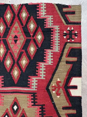 Vintage Red Turkey Anatolian Runner Runner