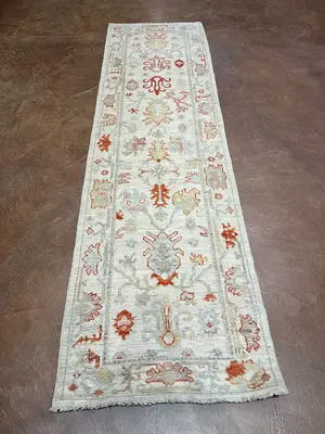 New Ivory Pakistan Oushak Runner