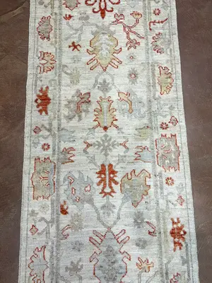 New Ivory Pakistan Oushak Runner