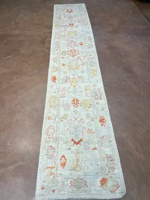 New Ivory Pakistan Oushak Runner