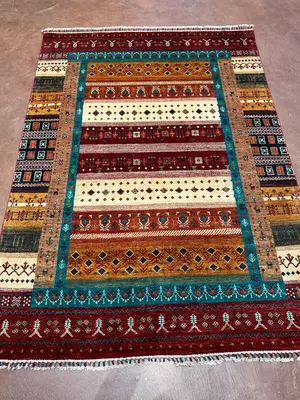 New Multi Afghanistan Luri Gabbeh 5' X 7'