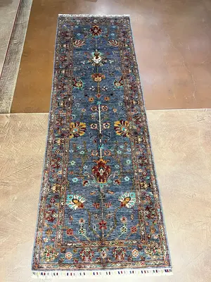 New Blue Afghanistan Sultanabad Runner
