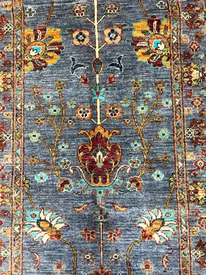 New Blue Afghanistan Sultanabad Runner