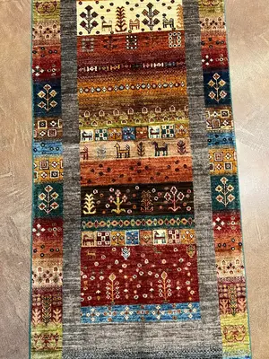 New Multi Afghanistan Luri Gabbeh Runner