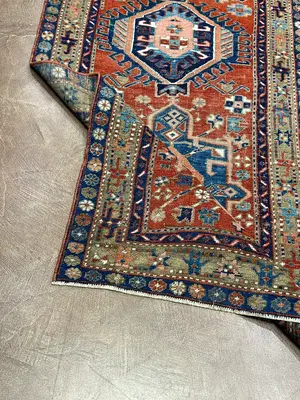 Antique Rust Persian Karajeh Runner