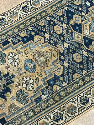 Antique Navy Persian Malayer Runner