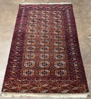 Antique Red Persian Tekke Turkoman 3' X 5'