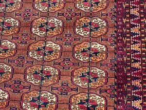 Antique Red Persian Tekke Turkoman 3' X 5'
