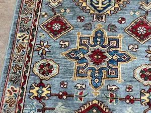 New Grey Afghanistan Karajeh Runner