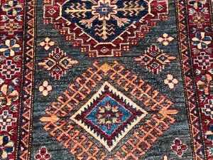 New Brown Afghanistan Kazak Runner