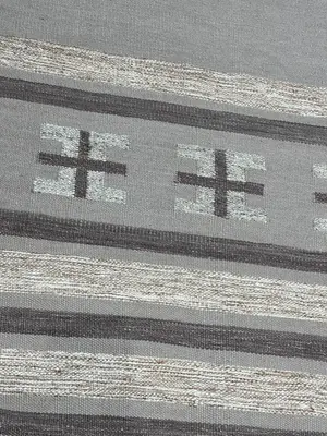New Grey India Modern Southwestern Dhurrie 8' X 10'