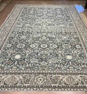 Vintage Blue Persian Hamadan 10' X 14'