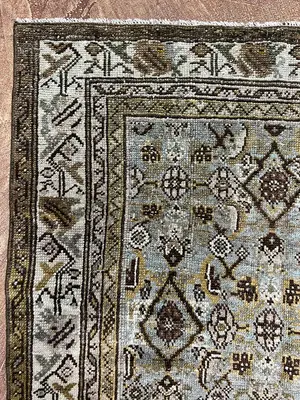 Antique Green Persian Malayer Runner