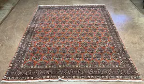 Vintage Rust Persian Bijar 7' X 10'