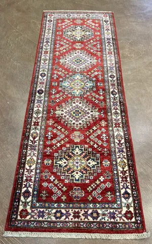 New Red Afghanistan Kazak Runner