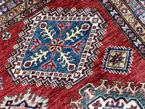 New Red Afghanistan Kazak 9' X 12'