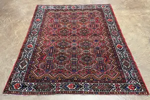 Vintage Red Persian Arak 5' X 7'