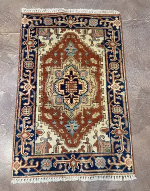 New Rust India Heriz 2' X 3'