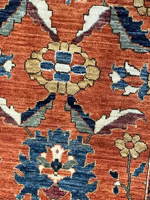 New Rust Afghanistan Modern Mahal 2' X 3'